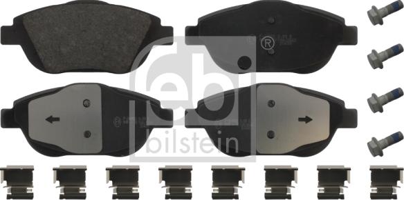 Febi Bilstein 16875 - Brake Pad Set, disc brake autospares.lv