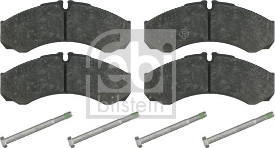 Febi Bilstein 16348 - Brake Pad Set, disc brake autospares.lv