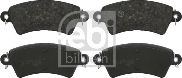 Febi Bilstein 16364 - Brake Pad Set, disc brake autospares.lv