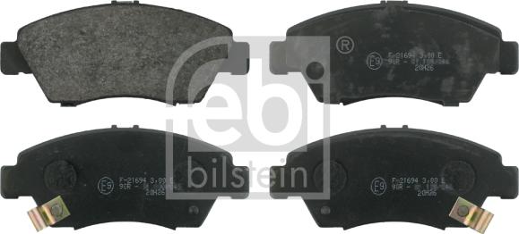 Febi Bilstein 16305 - Brake Pad Set, disc brake autospares.lv