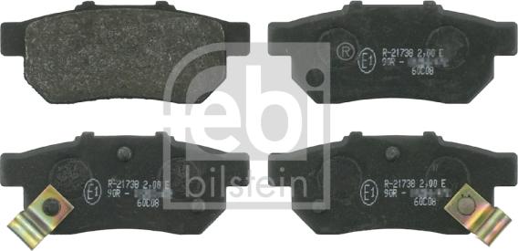 Febi Bilstein 16301 - Brake Pad Set, disc brake autospares.lv
