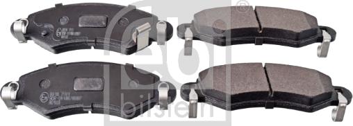 Febi Bilstein 16387 - Brake Pad Set, disc brake autospares.lv