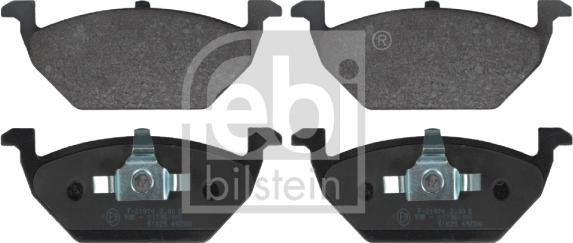 Febi Bilstein 16328 - Brake Pad Set, disc brake autospares.lv