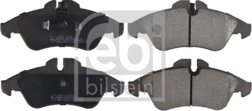 Febi Bilstein 16251 - Brake Pad Set, disc brake autospares.lv