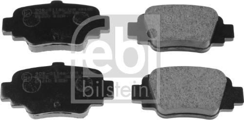 Febi Bilstein 16269 - Brake Pad Set, disc brake autospares.lv