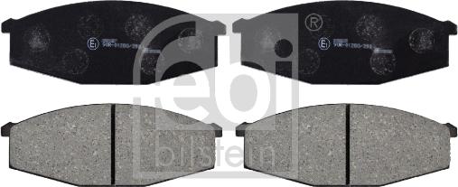 Febi Bilstein 16263 - Brake Pad Set, disc brake autospares.lv