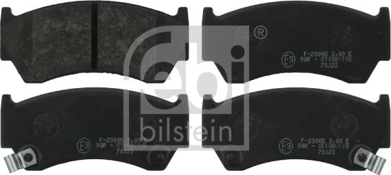 Febi Bilstein 16267 - Brake Pad Set, disc brake autospares.lv