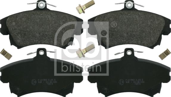 Febi Bilstein 16214 - Brake Pad Set, disc brake autospares.lv