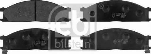 Febi Bilstein 16286 - Brake Pad Set, disc brake autospares.lv