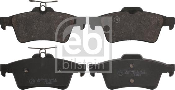 Febi Bilstein 16744 - Brake Pad Set, disc brake autospares.lv