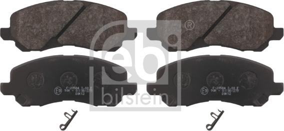 Febi Bilstein 16741 - Brake Pad Set, disc brake autospares.lv