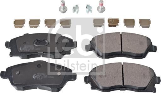 Febi Bilstein 16748 - Brake Pad Set, disc brake autospares.lv