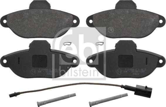 Febi Bilstein 16754 - Brake Pad Set, disc brake autospares.lv