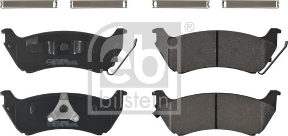 Febi Bilstein 16769 - Brake Pad Set, disc brake autospares.lv