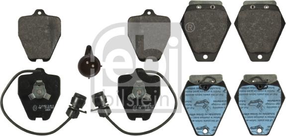 Febi Bilstein 16762 - Brake Pad Set, disc brake autospares.lv