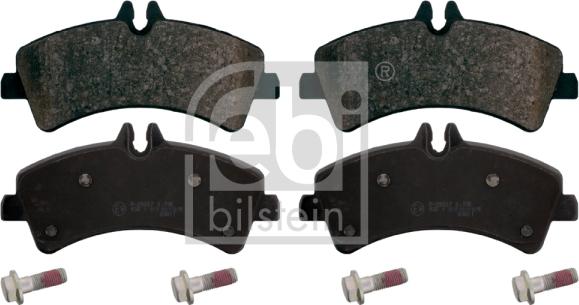 Febi Bilstein 16709 - Brake Pad Set, disc brake autospares.lv