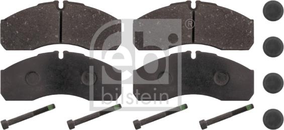 Febi Bilstein 16706 - Brake Pad Set, disc brake autospares.lv