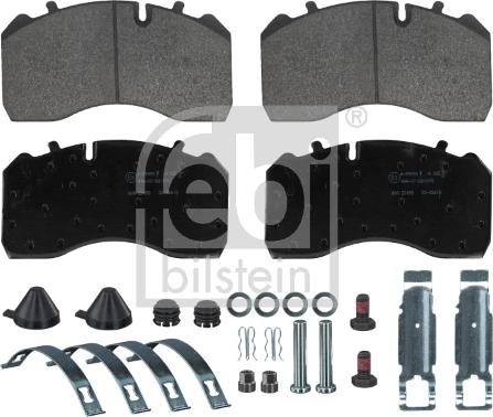 Febi Bilstein 16719 - Brake Pad Set, disc brake autospares.lv