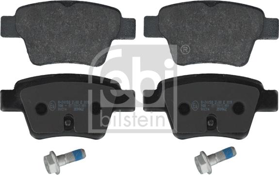 Febi Bilstein 16715 - Brake Pad Set, disc brake autospares.lv