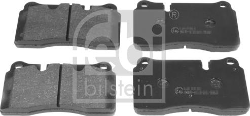 Febi Bilstein 16734 - Brake Pad Set, disc brake autospares.lv