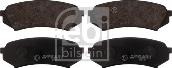 Febi Bilstein 16731 - Brake Pad Set, disc brake autospares.lv