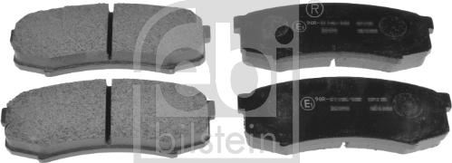Febi Bilstein 16732 - Brake Pad Set, disc brake autospares.lv