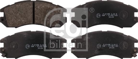 Febi Bilstein 16720 - Brake Pad Set, disc brake autospares.lv