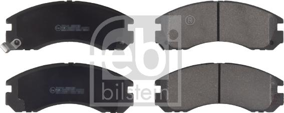 Febi Bilstein 16776 - Brake Pad Set, disc brake autospares.lv