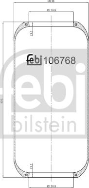 Febi Bilstein 106768 - Bellow, air suspension autospares.lv