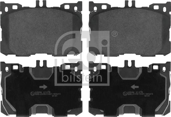 Febi Bilstein 116428 - Brake Pad Set, disc brake autospares.lv