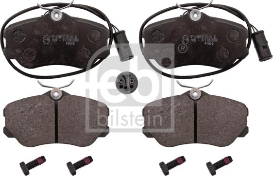 Febi Bilstein 116006 - Brake Pad Set, disc brake autospares.lv