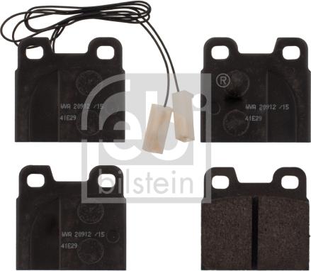 Febi Bilstein 116001 - Brake Pad Set, disc brake autospares.lv