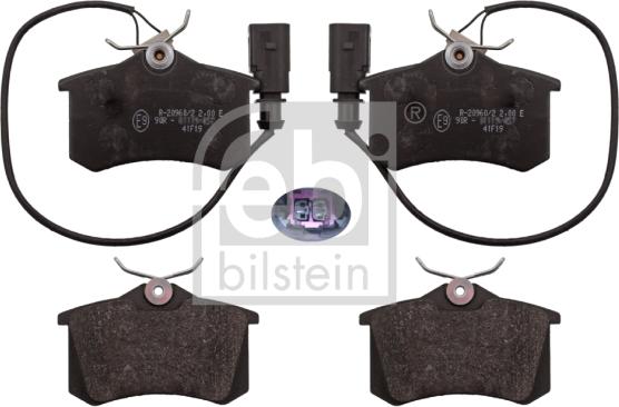 Febi Bilstein 116018 - Brake Pad Set, disc brake autospares.lv