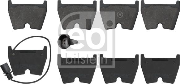 Febi Bilstein 116024 - Brake Pad Set, disc brake autospares.lv