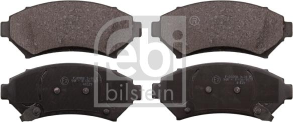 Febi Bilstein 116156 - Brake Pad Set, disc brake autospares.lv