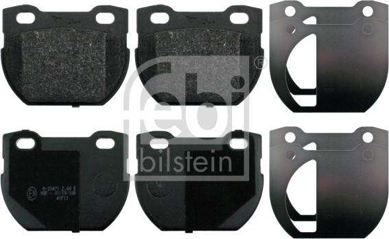 Febi Bilstein 116115 - Brake Pad Set, disc brake autospares.lv