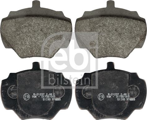 Febi Bilstein 116116 - Brake Pad Set, disc brake autospares.lv