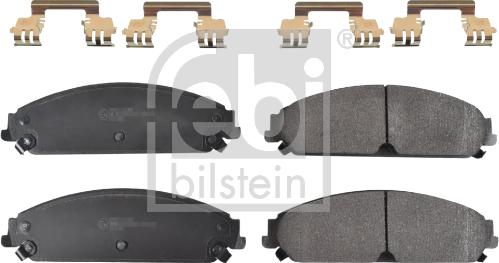 Febi Bilstein 116112 - Brake Pad Set, disc brake autospares.lv