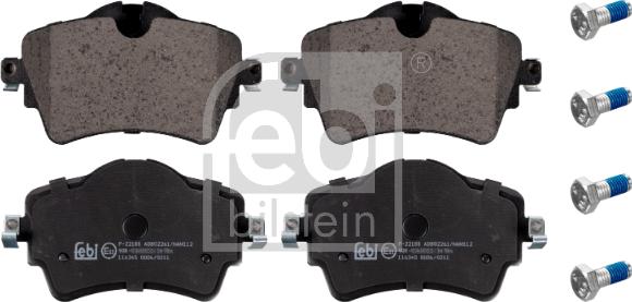 Febi Bilstein 116345 - Brake Pad Set, disc brake autospares.lv