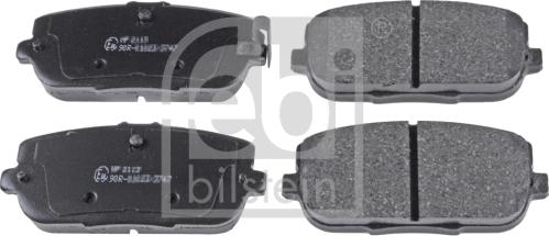 Febi Bilstein 116386 - Brake Pad Set, disc brake autospares.lv