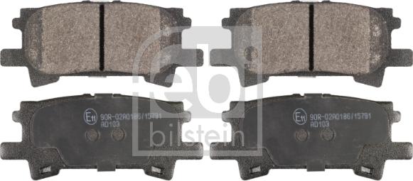 Febi Bilstein 116334 - Brake Pad Set, disc brake autospares.lv