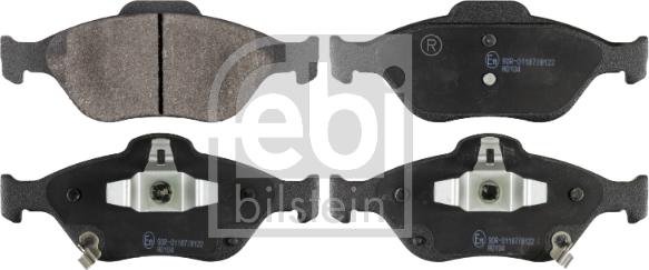 Febi Bilstein 116267 - Brake Pad Set, disc brake autospares.lv