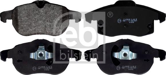 Febi Bilstein 116206 - Brake Pad Set, disc brake autospares.lv