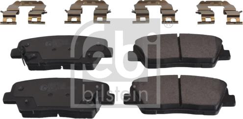Febi Bilstein 116284 - Brake Pad Set, disc brake autospares.lv