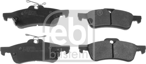 Febi Bilstein 116283 - Brake Pad Set, disc brake autospares.lv