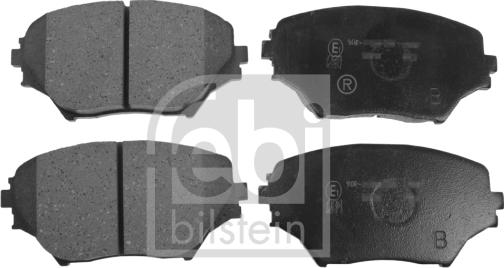 Febi Bilstein 116273 - Brake Pad Set, disc brake autospares.lv