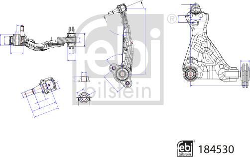 Febi Bilstein 184530 - Track Control Arm autospares.lv