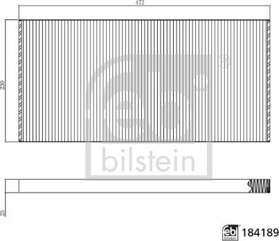 Febi Bilstein 184189 - Filter, interior air autospares.lv