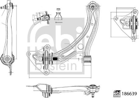 Febi Bilstein 186639 - Track Control Arm autospares.lv