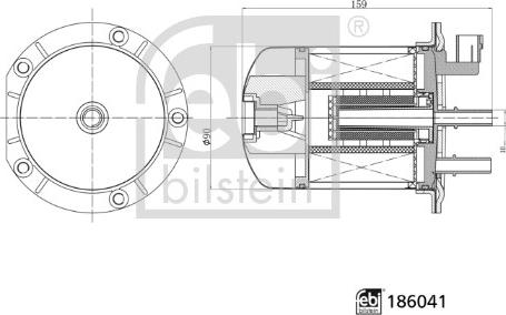 Febi Bilstein 186041 - Fuel filter autospares.lv